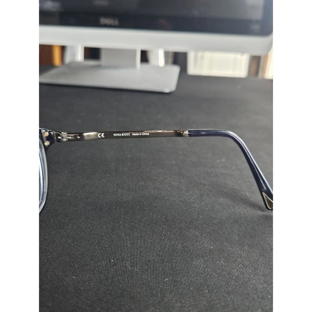Nina Ricci VNR103K Eyeglasses Frames 52-16-135 Navy Cat Eye Womens Frames Only